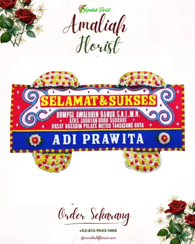 Karangan Bunga Ucapan Selamat di Mambal